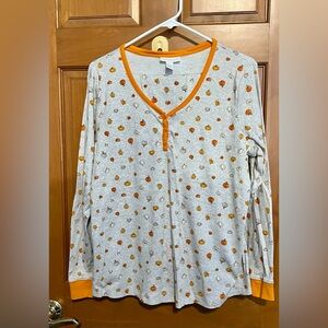 LC Lauren Conrad Fall Pumpkins 2 Pc Pajama Set, NWOT